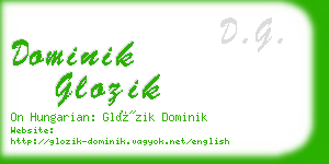 dominik glozik business card